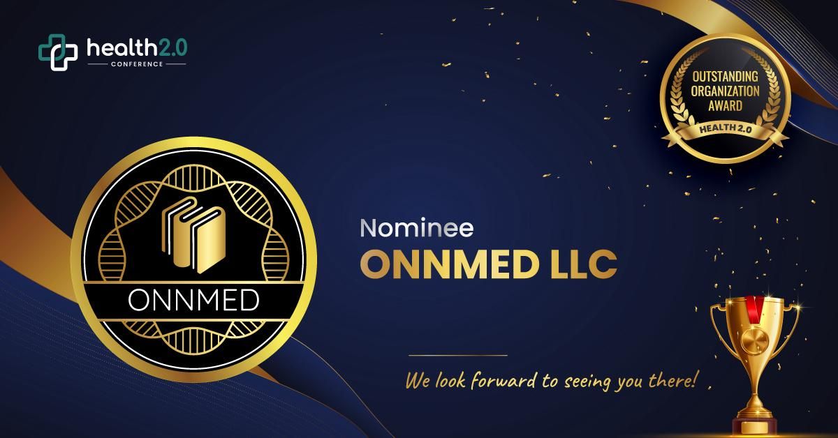 Outstanding Organization Award at Health 2.0 Dubai - Onnmed medical writing services 